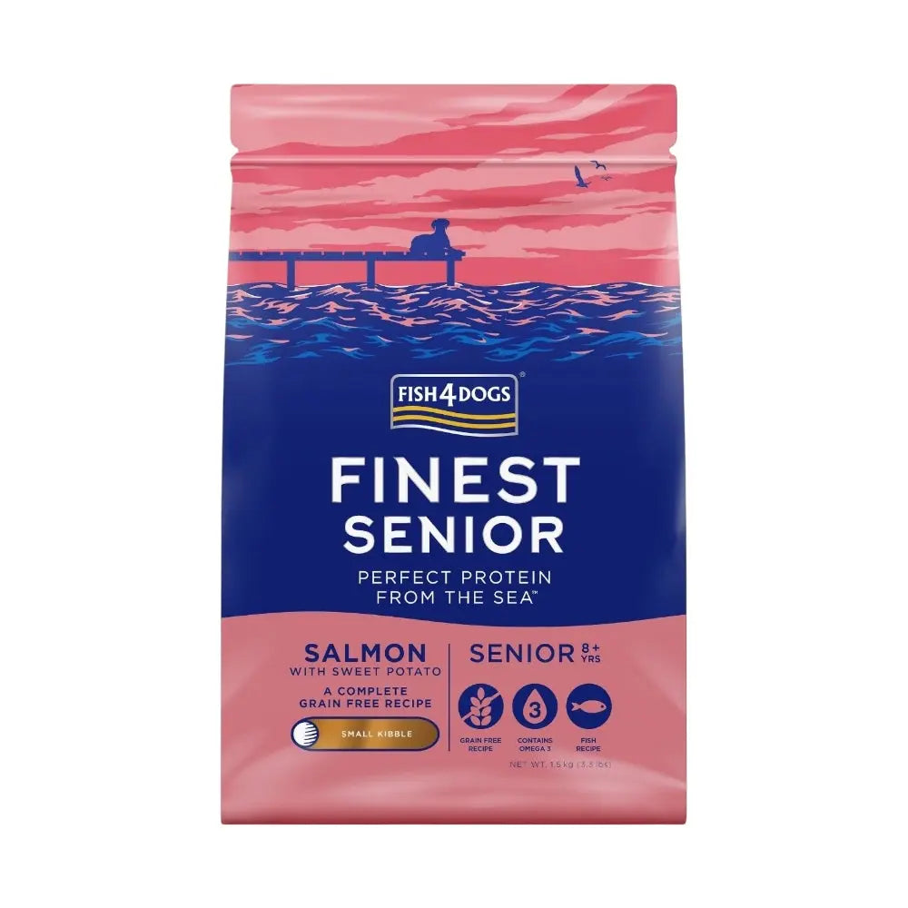 Fish4Dogs Finest Senior Salmon with Sweet Potato (Small Kibble) FISH4PET