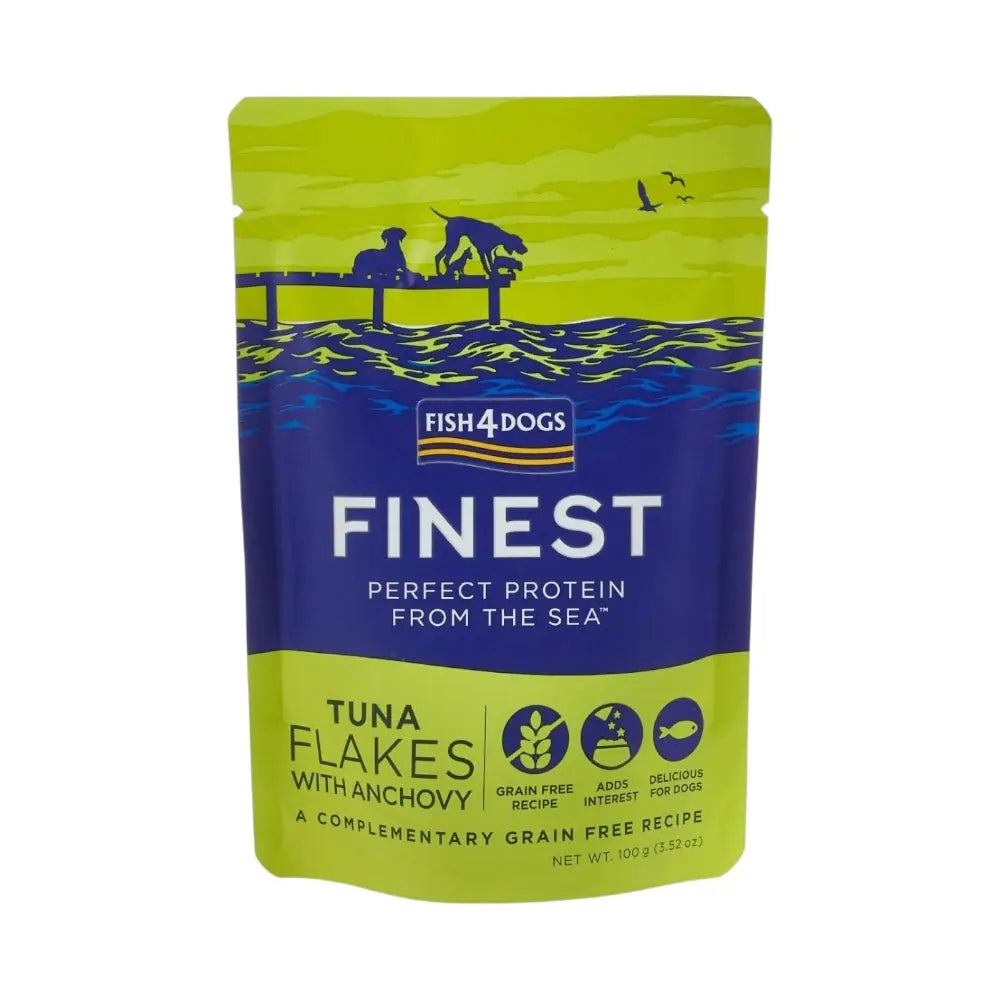 Fish4Dogs Finest Tuna Flakes With Anchovy 100g x 20 FISH4PET