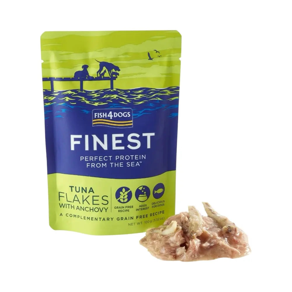Fish4Dogs Finest Tuna Flakes With Anchovy 100g x 20 FISH4PET