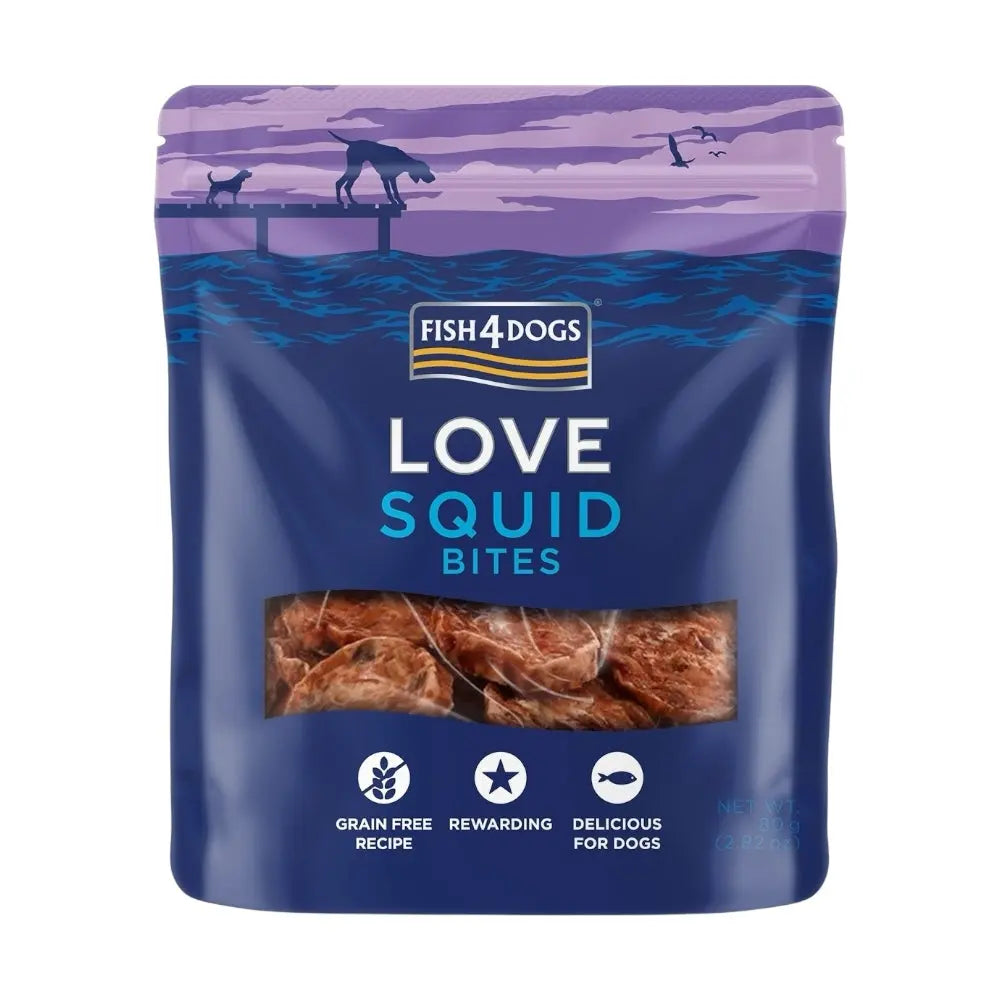 Fish4Dogs Love Squid Bites 80g FISH4PET