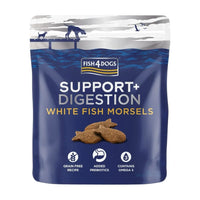 Fish4Dogs Support+ Digestion White Fish Morsels 225g FISH4PET