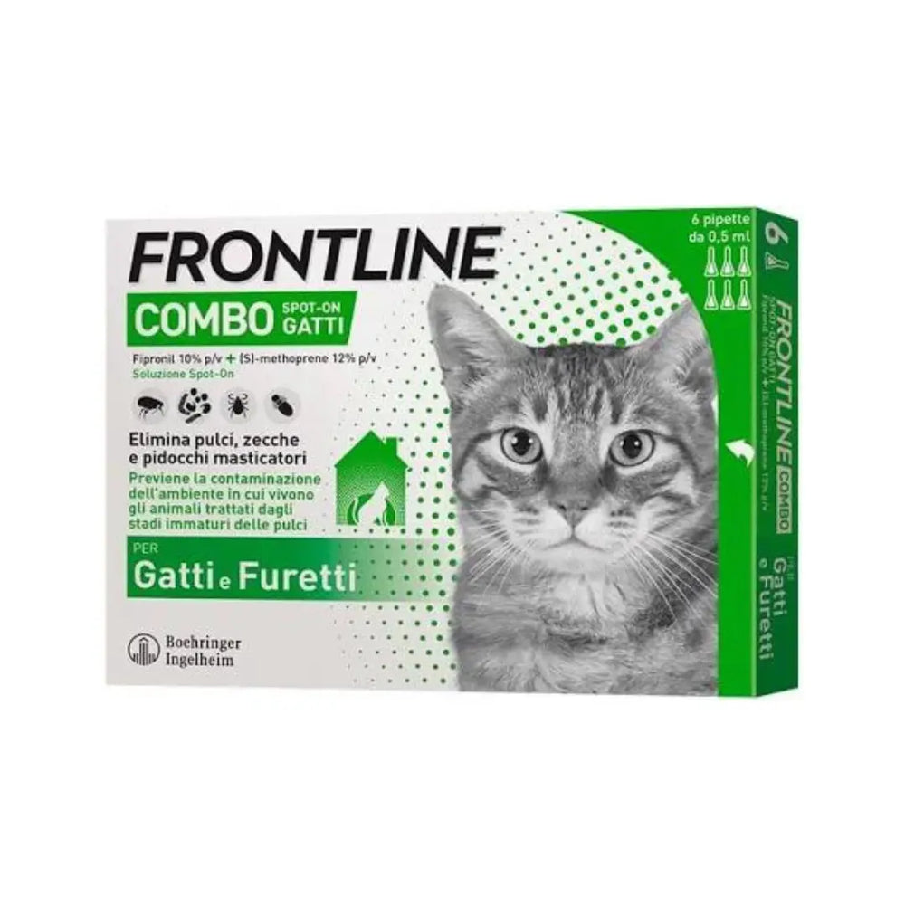 Frontline Combo gatto 6 pipette da 0,50 ml Frontline