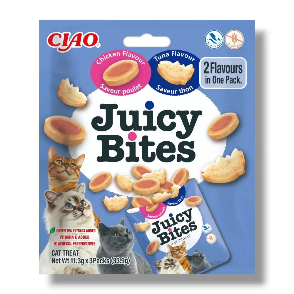 Juicy Bites Ricetta gusto pollo e tonno Inaba
