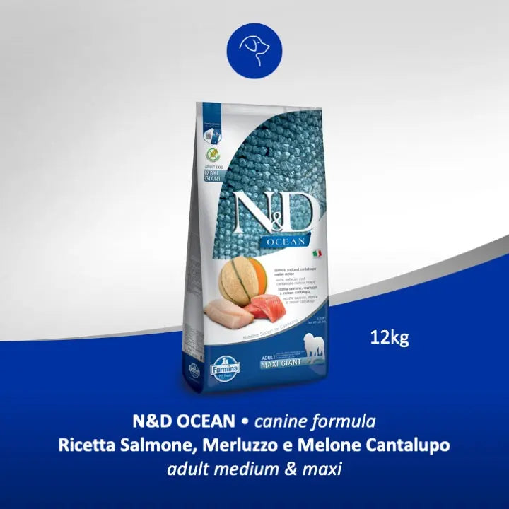 N&D Ocean Salmone, Merluzzo & Cantalupo Farmina