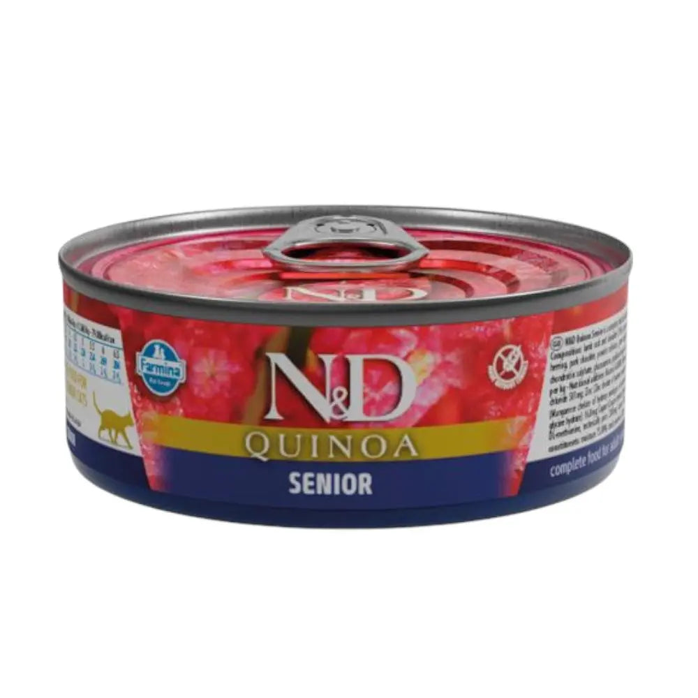 N&D QUINOA UMIDO GATTOSENIOR AGNELLO 80 GR Respet