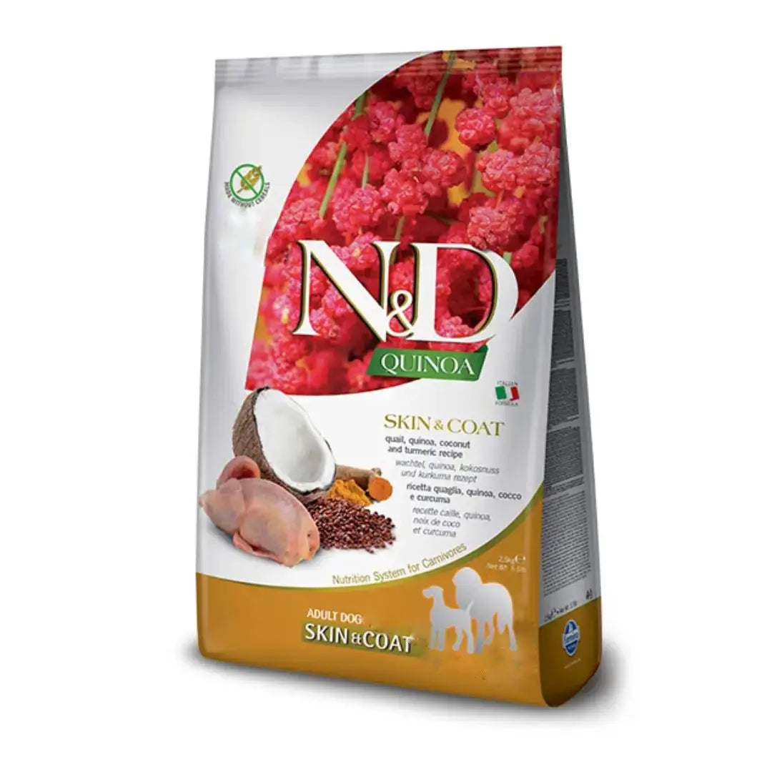 N&D Quinoa Skin & Coat Quaglia, Cocco & Curcuma Farmina