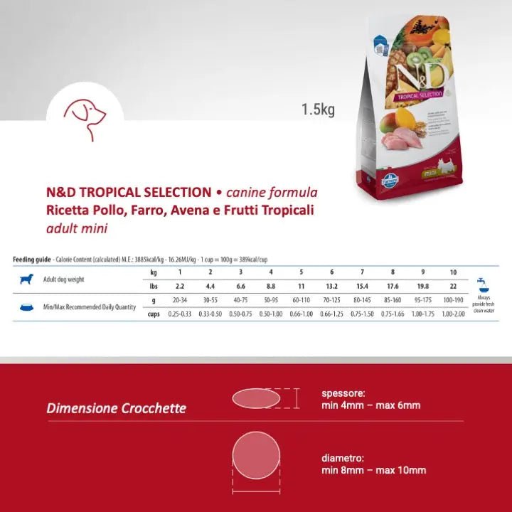 N&D Tropical Selection Pollo & frutti tropicali Farmina