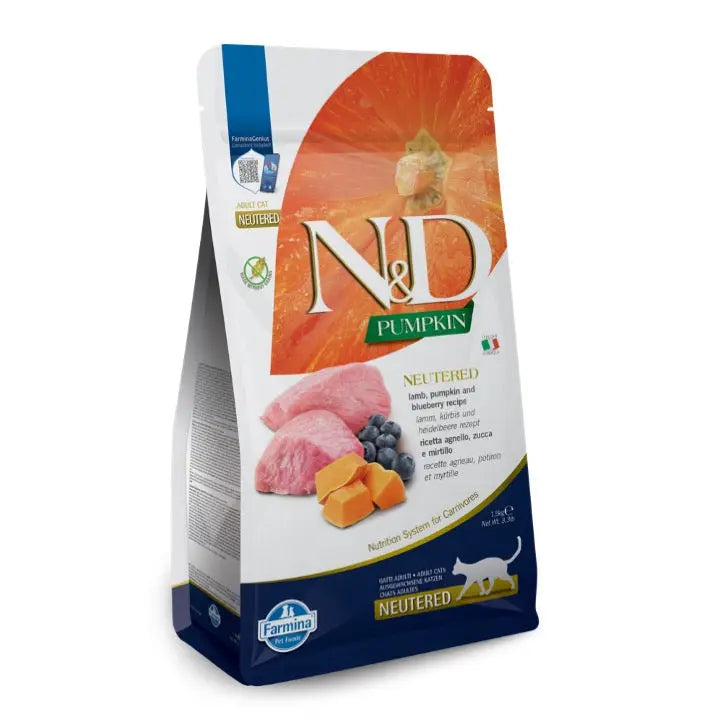 N&D Pumpkin, Lamb & Blueberry neutered cat - Respet – Respet
