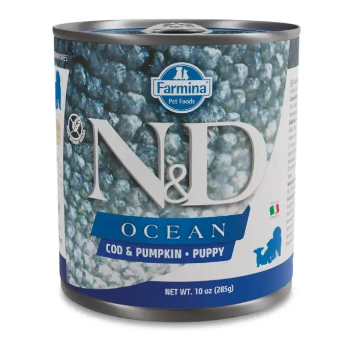 Umido N&D Ocean Zucca & Merluzzo cane puppy Farmina
