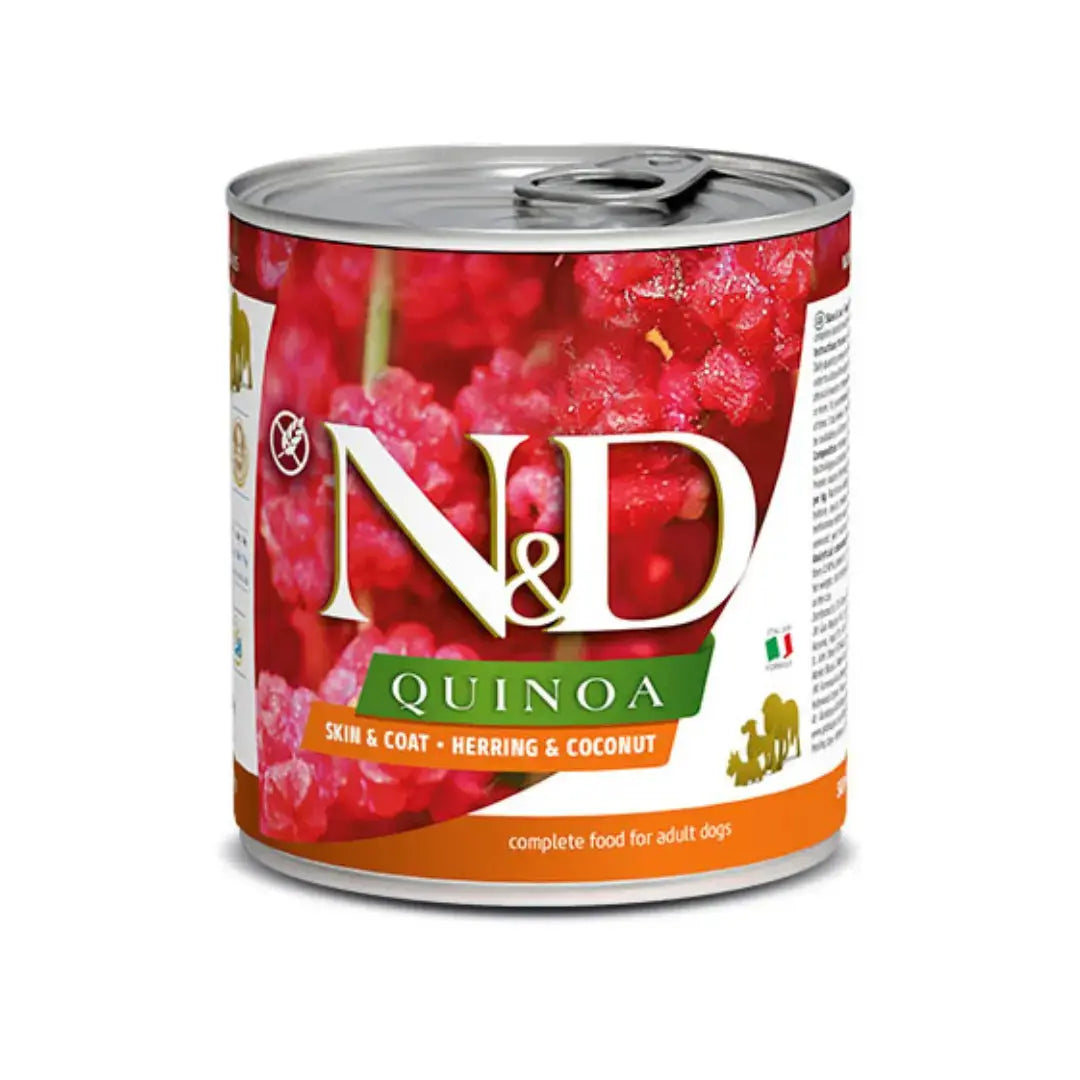 Umido N&D Quinoa Skin & Coat Aringa cane Farmina