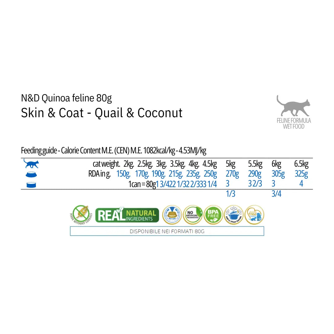 Umido N&D Quinoa Skin & Coat Quaglia & Cocco Farmina