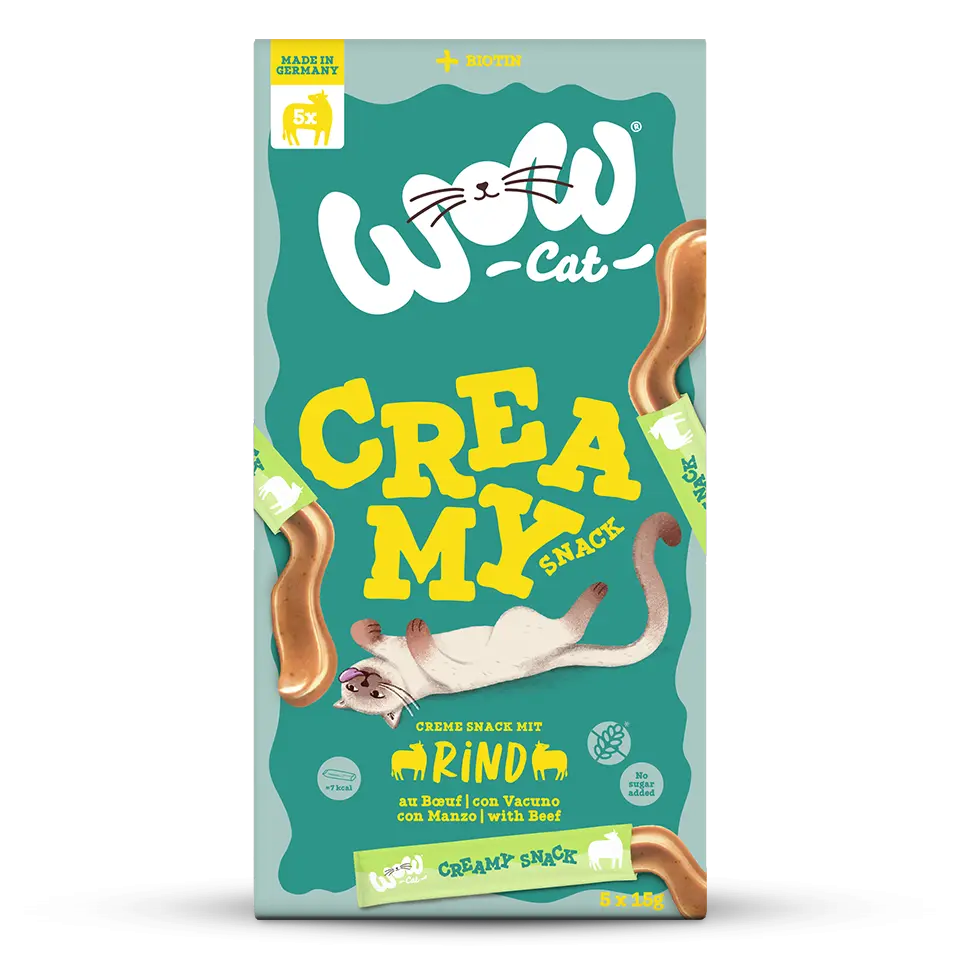 Wow Cat Creamy Snack Manzo Wow Cat