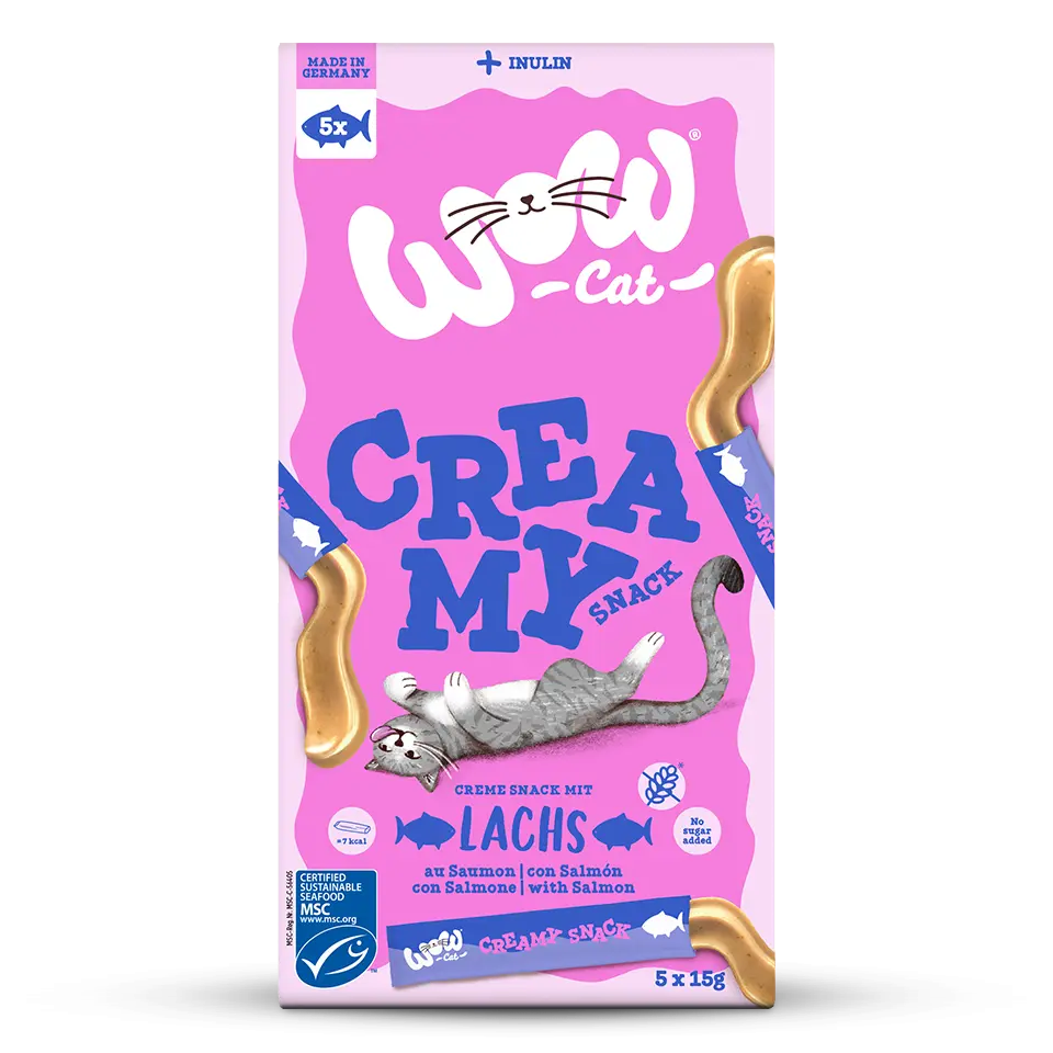 Wow Cat Creamy Snack Salmone Wow Cat