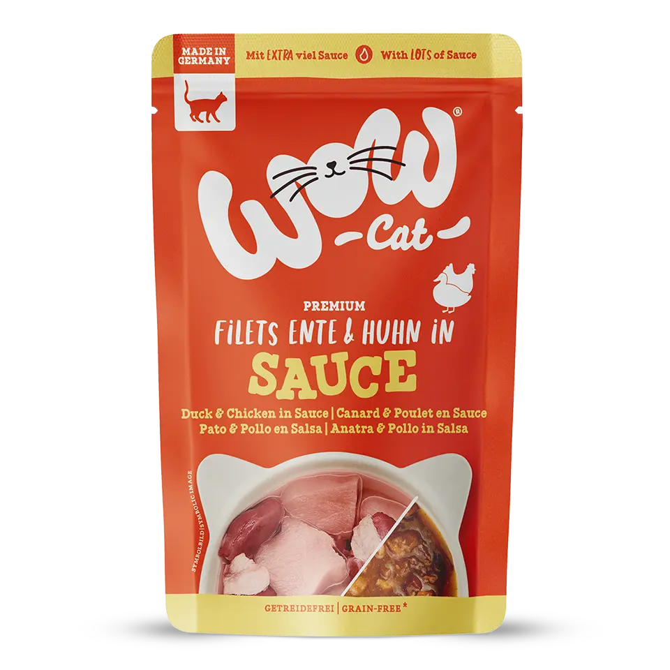 Wow Cat Filetti Anatra e pollo in salsa Wow Cat