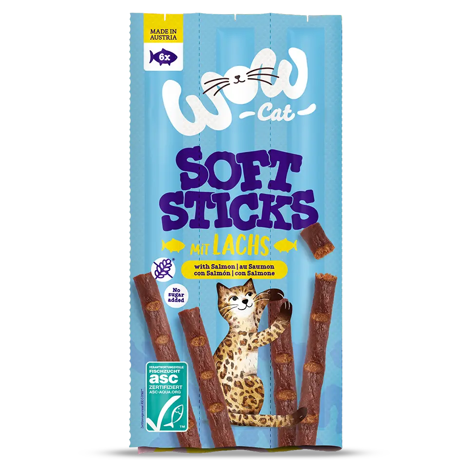 Wow Cat Soft Sticks Salmone Wow Cat