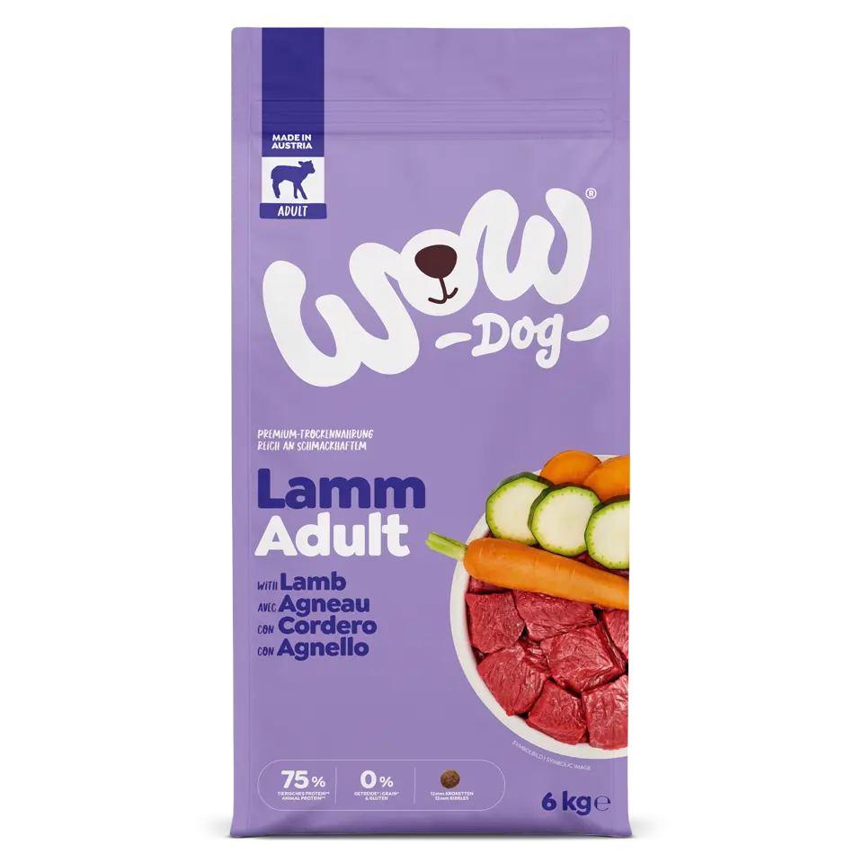 Wow Dog SECCO ADULT Agnello Wow Dog