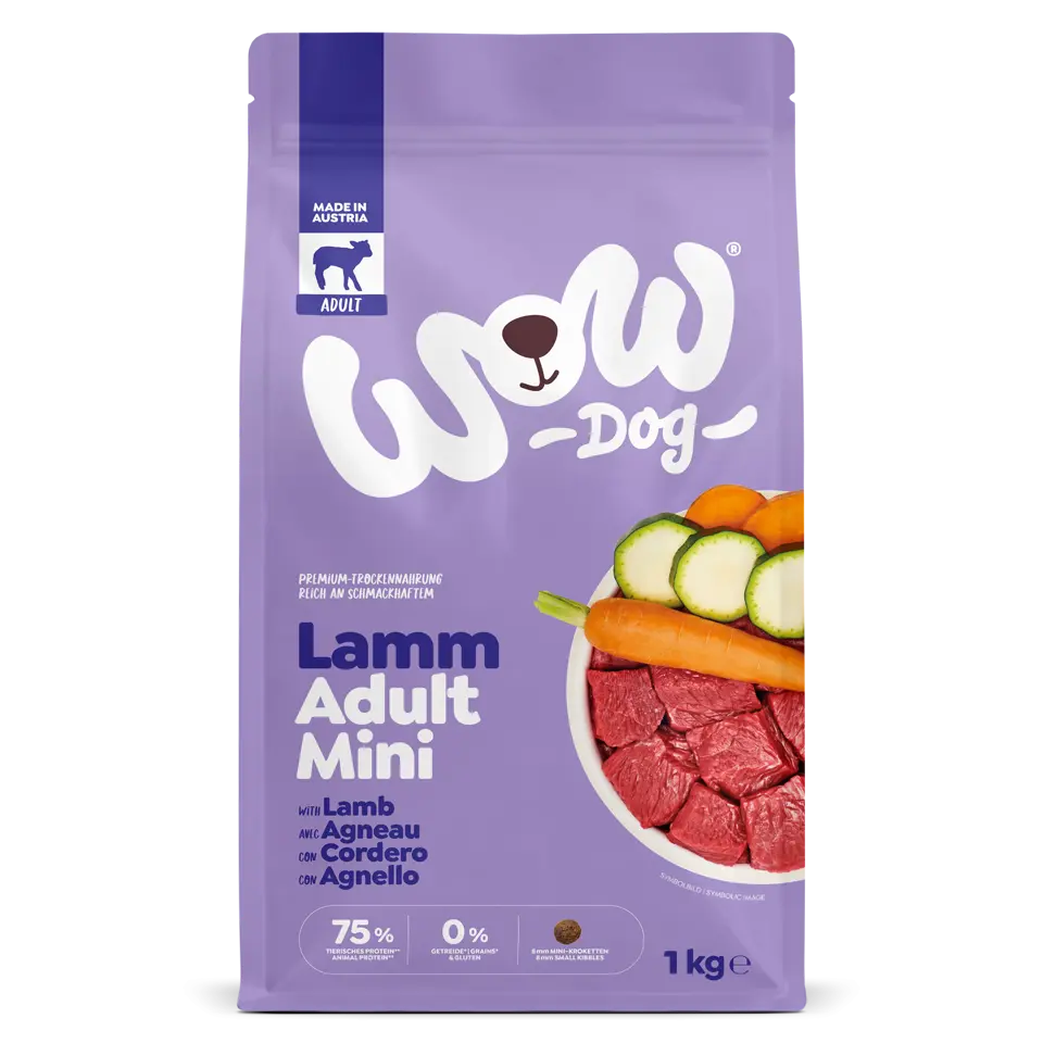 Wow Dog SECCO Minis ADULT Agnello Wow Dog